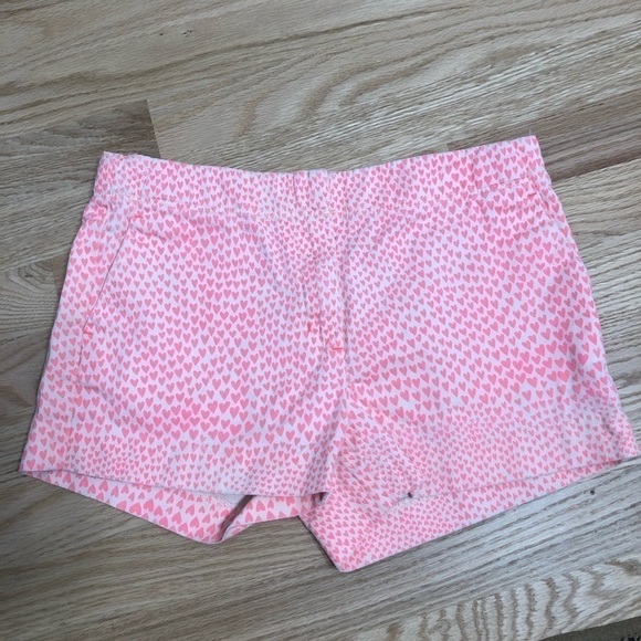 Crewcuts Frankie Neon Pink Heart Print Shorts 14 Girls Youth Kids - Picture 1 of 4